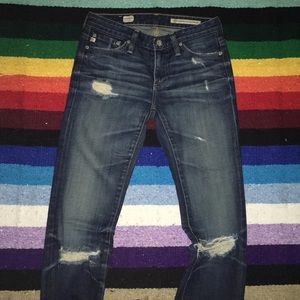 AG the Premiere Skinny Straight jeans
